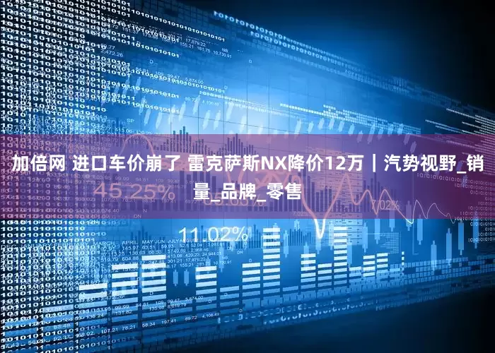 加倍网 进口车价崩了 雷克萨斯NX降价12万｜汽势视野_销量_品牌_零售